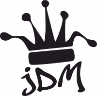  Наклейка JDM Корона 10x10 Черный