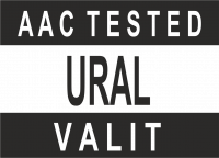  Наклейка Ural valit 10x15 Черный