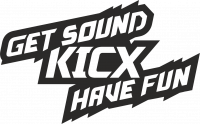  Наклейка KICX Get sound have fun 10x15 Черный
