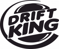  Наклейка DRIFT KING 10x10 Черный