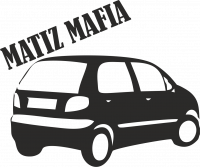  Наклейка Matiz Mafia 15x15 Черный
