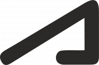  Наклейка Academeg logo 10x30 Черный