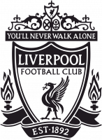  Наклейка Liverpool 10x15 Черный