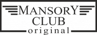  Наклейка Mansory club original 10x25 Черный