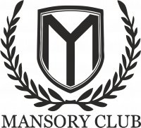  Наклейка Mansory club 10x10 Черный
