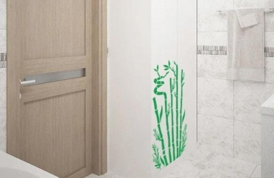 Наклейки на стену "Бамбук" зеленый