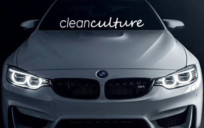 Наклейка на стекло "Clean culture"