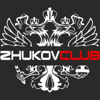  Наклейка ZHUKOV CLUB 20x25 Белый