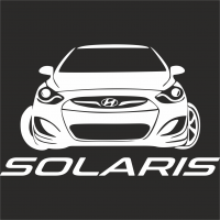  Наклейка Solaris 2 10x15 Белый