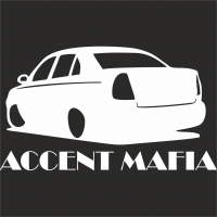  Наклейка Accent Mafia 1 10x15 Белый