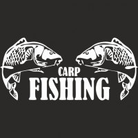  Наклейка Carp Fishing 10x20 Белый