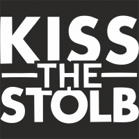  Наклейка KISS the STOLB 10x10 Белый