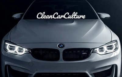 Наклейка на стекло "Clean car culture"