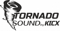  Наклейка Tornado Sound by KICX 15x30 Черный