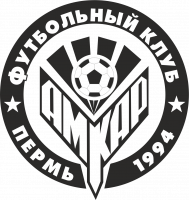  Наклейка Логотип Амкар 15x15 Черный
