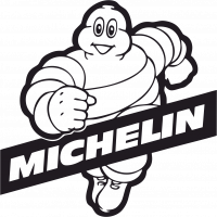  Наклейка Michelin 10x10 Черный