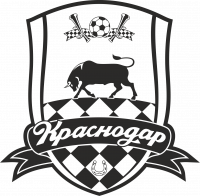  Наклейка Логотип Краснодар 25x25 Черный