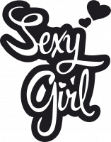  Наклейка Sexy Girl 1 10x15 Черный