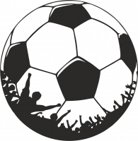  Наклейка Футбольный Мяч 6 15x15 Черный