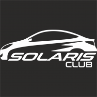  Наклейка Solaris Club 10x25 Белый
