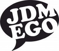  Наклейка JDM EGO 10x10 Черный