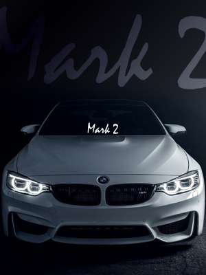 Наклейка на лобовое стекло: "Mark 2"