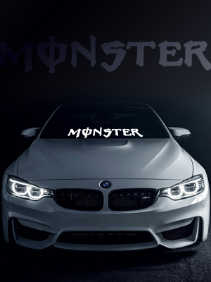 Наклейка на стекло "Monster"